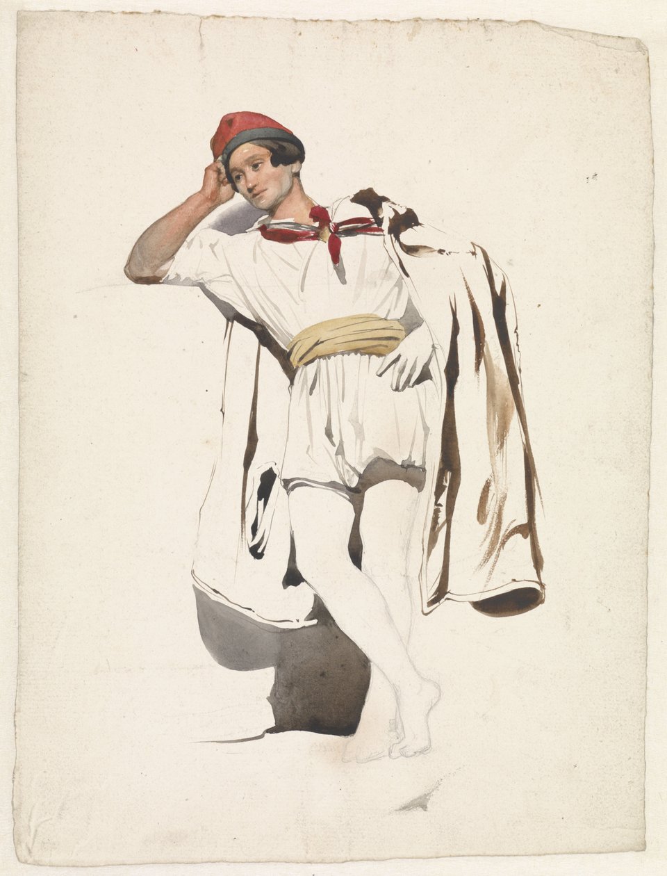 Standing Young Man by Pierre Louis Dubourcq by Pierre Louis Dubourcq