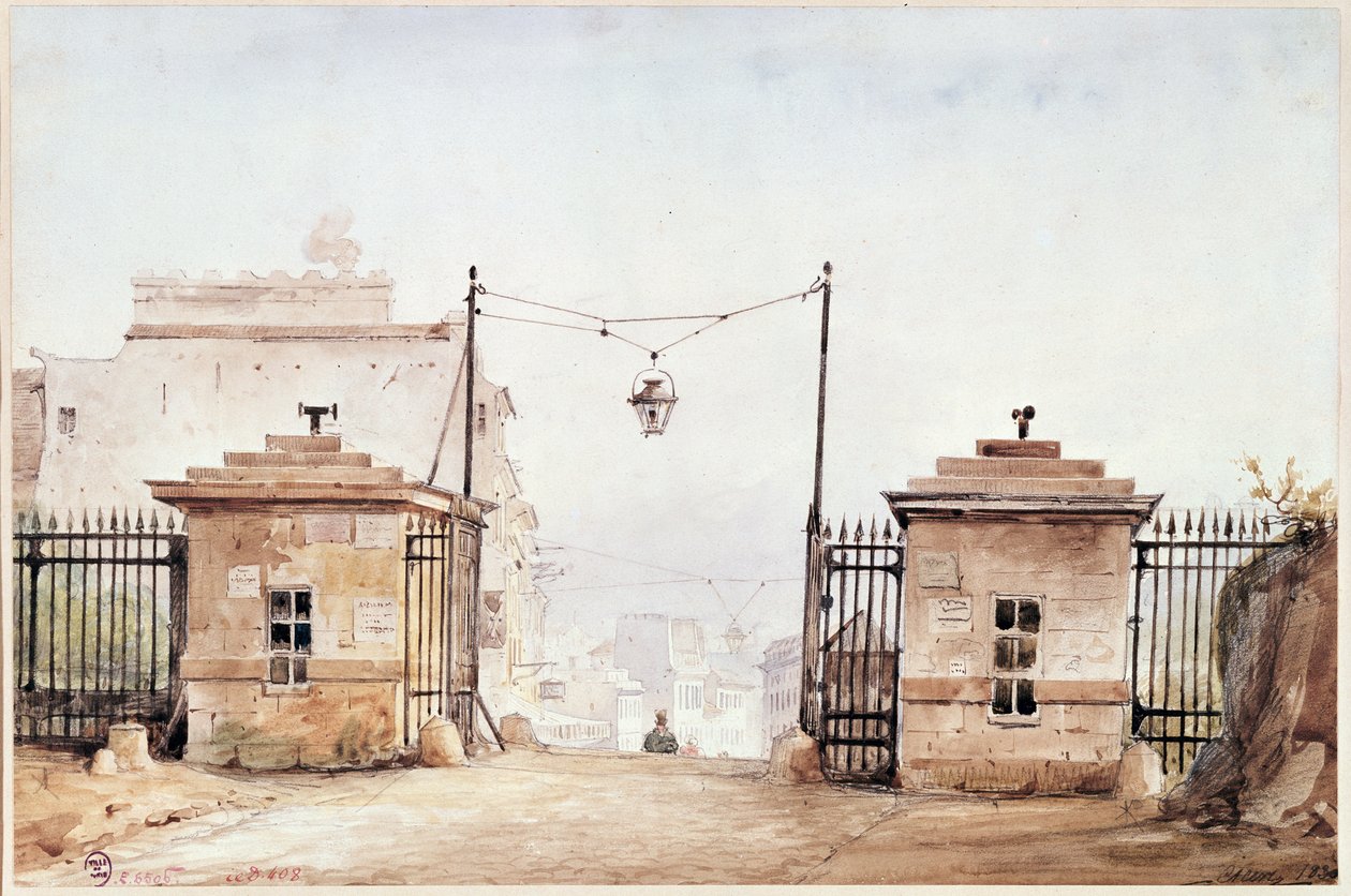 The Barriere de Menilmontant by Pierre Luc Charles Ciceri