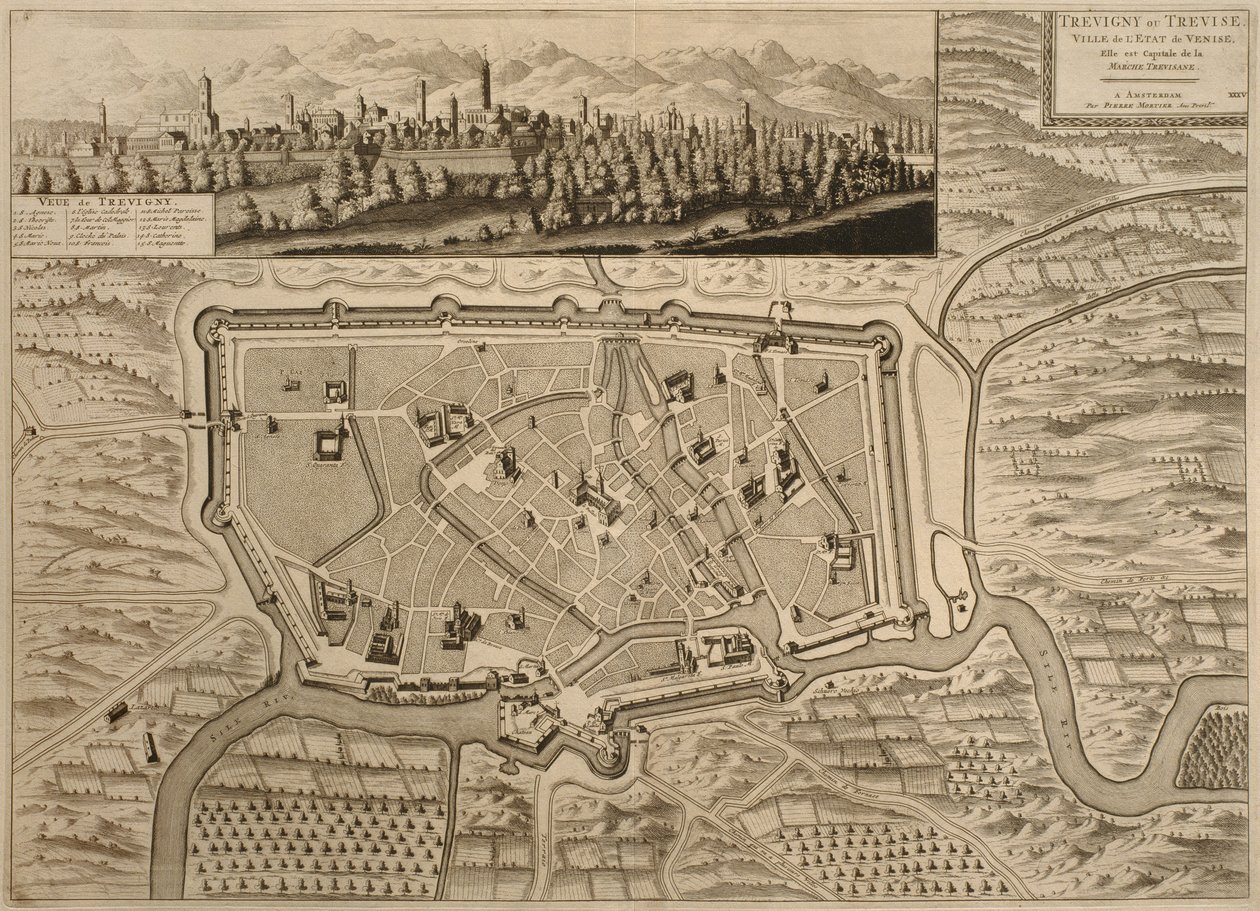 Map of Treviso, from 