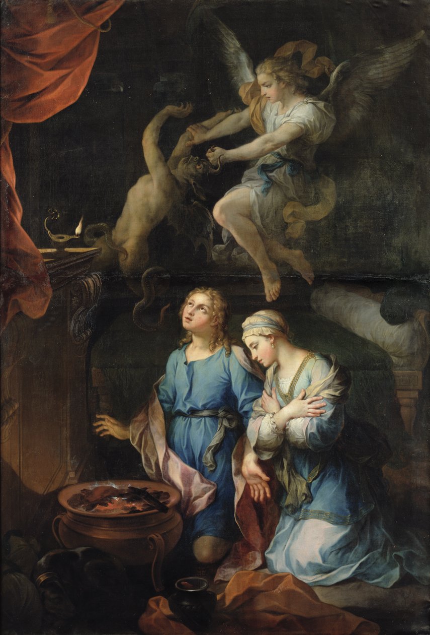 The Marriage of Tobias and Sarah. The First Night, 1733 by Pierre Parrocel