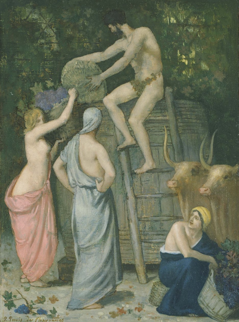 The Wine Press by Pierre Puvis de Chavannes