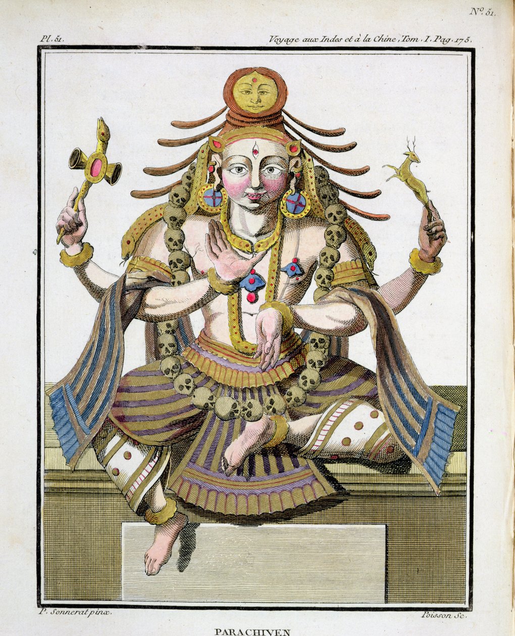 An aspect of Shiva by Pierre Sonnerat