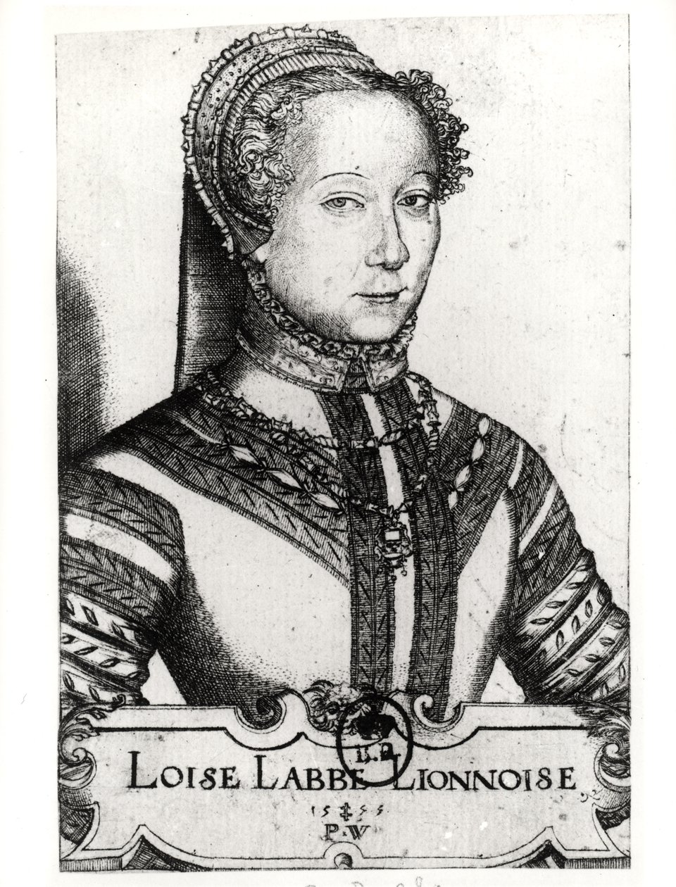 Louise Labe (c.1524-66) La Belle Cordiere, 1555 by Pierre Woeiriot de Bouzey