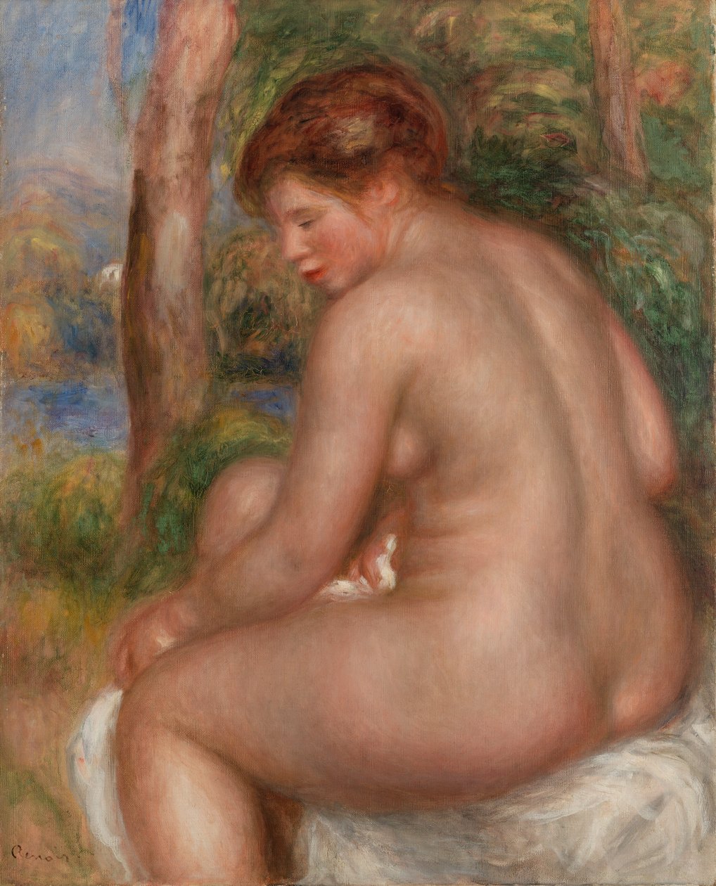 Bather Seen from Three-Quarters by Pierre Auguste Renoir