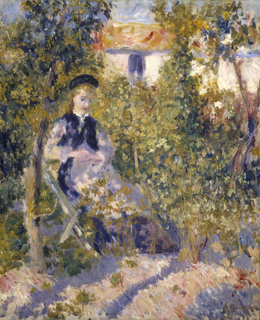 Nini in the Garden (Nini Lopez) by Pierre Auguste Renoir