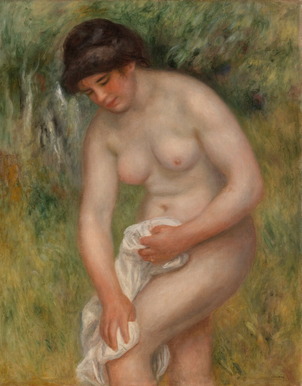 Bather Drying Herself by Pierre-Auguste Renoir