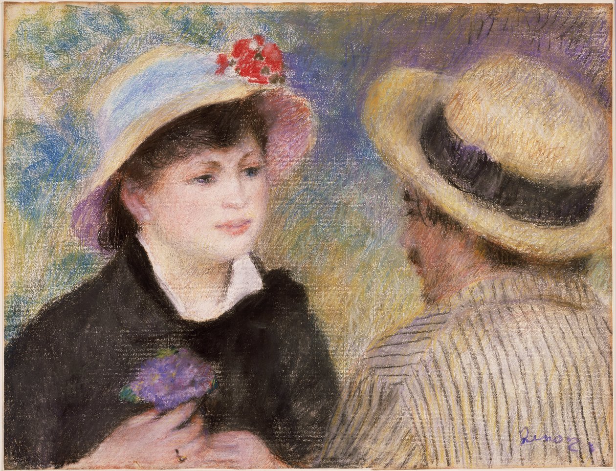 Boating Couple (said to be Aline Charigot and Renoir) by Pierre-Auguste Renoir