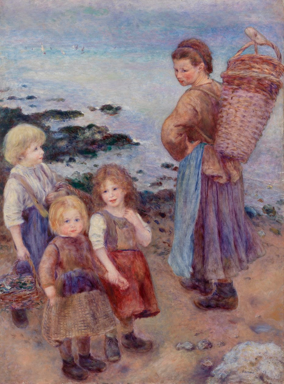 Mussel-Fishers at Berneval by Pierre-Auguste Renoir