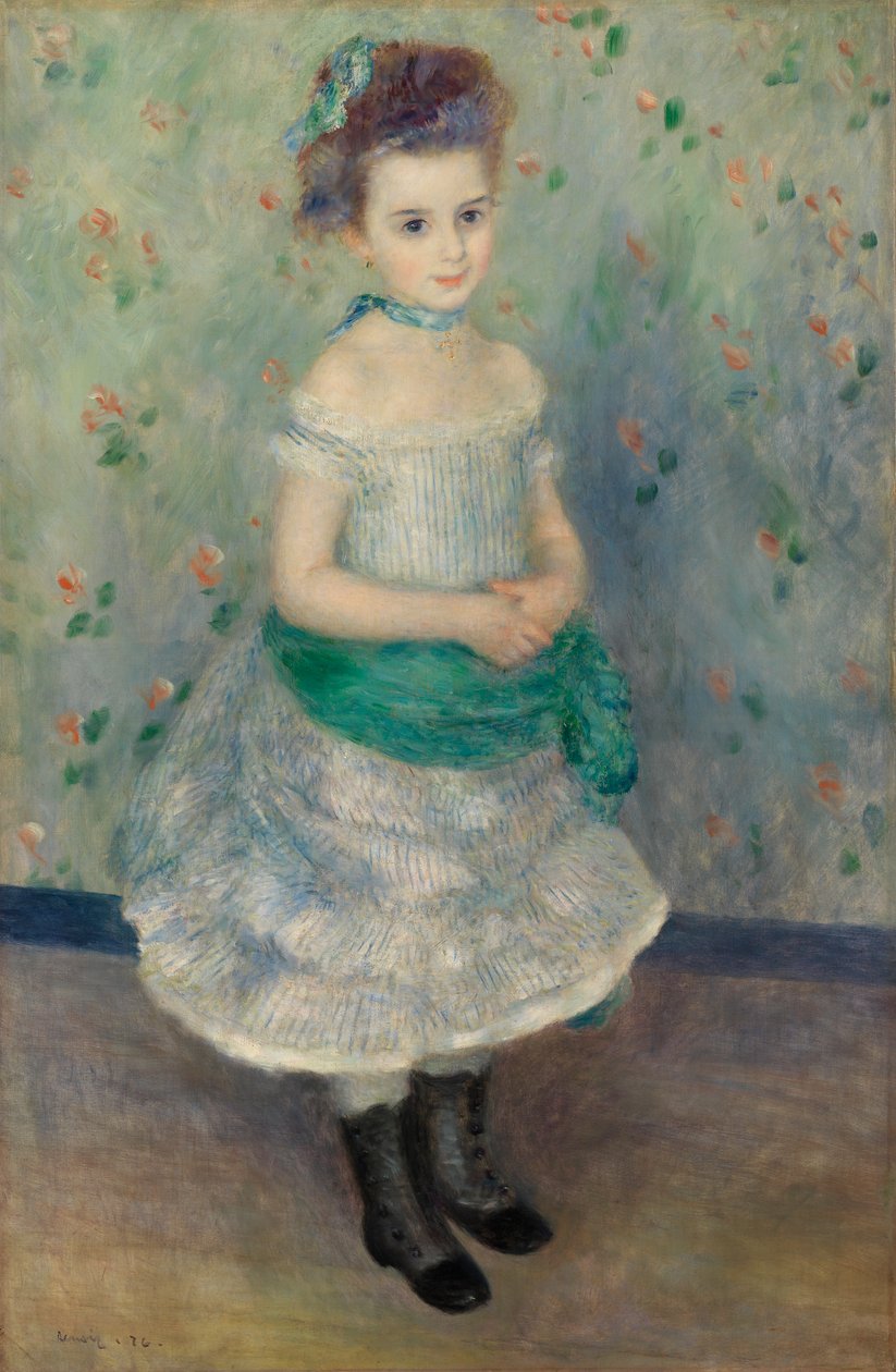 Portrait of Jeanne Durand-Ruel by Pierre-Auguste Renoir