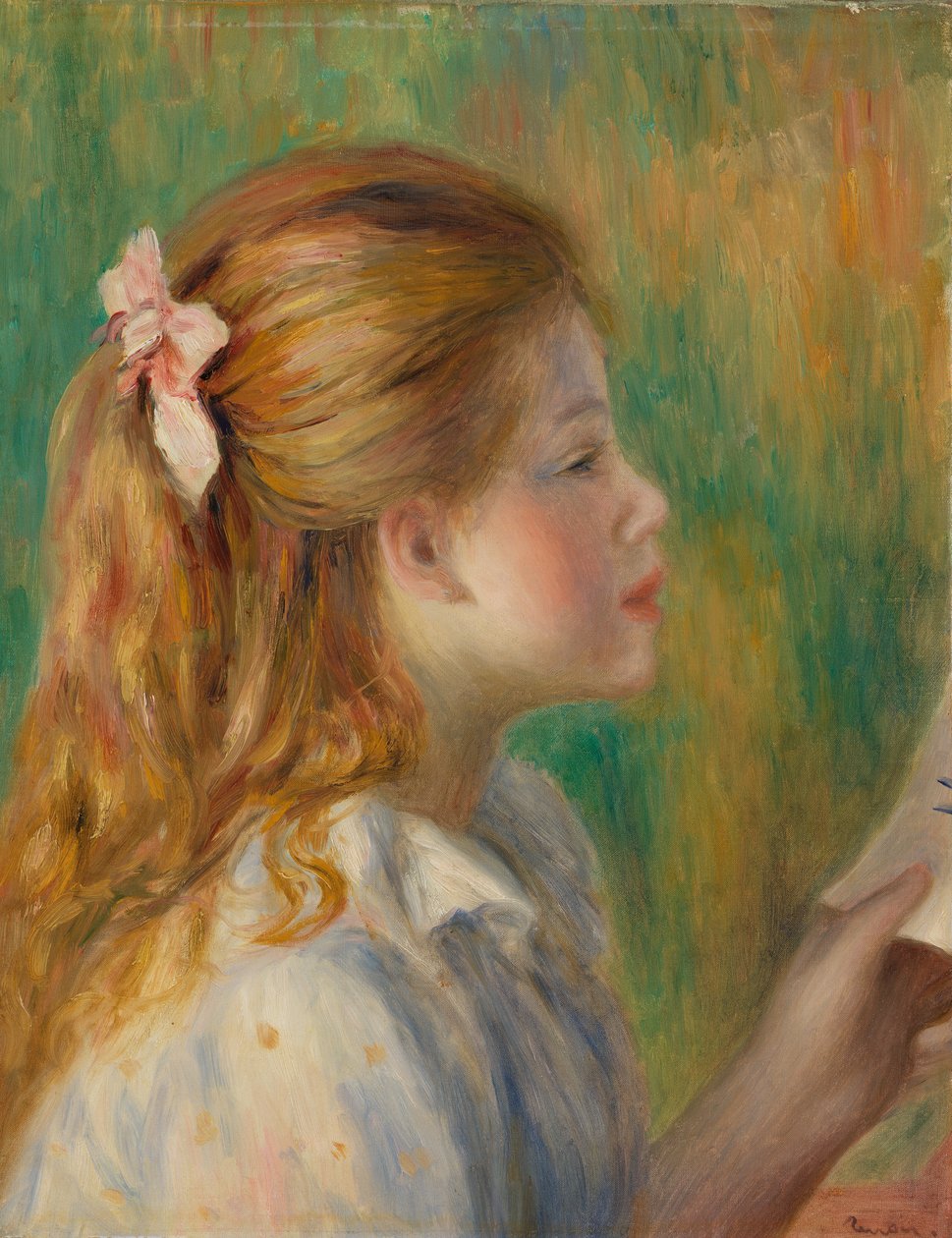 Reading by Pierre-Auguste Renoir
