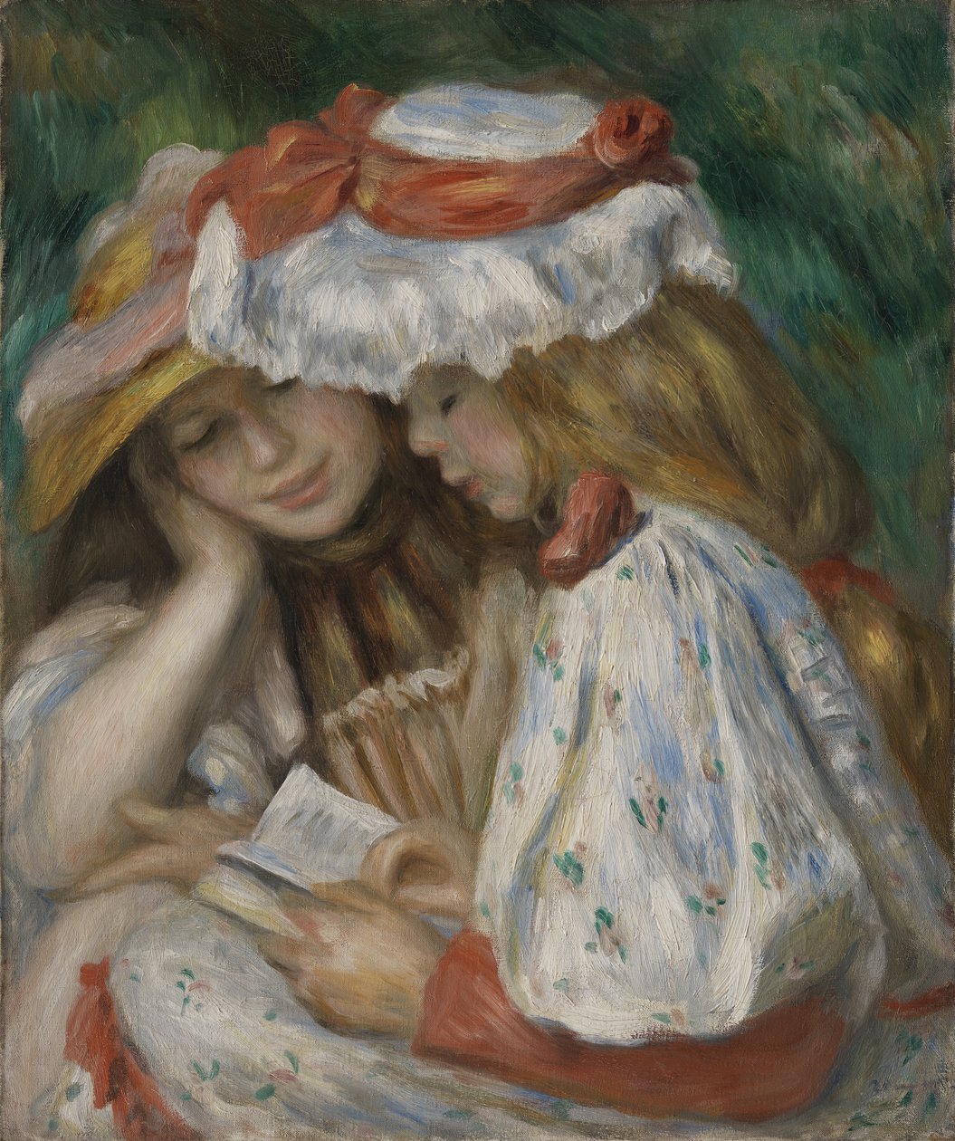 Two Girls Reading by Pierre-Auguste Renoir