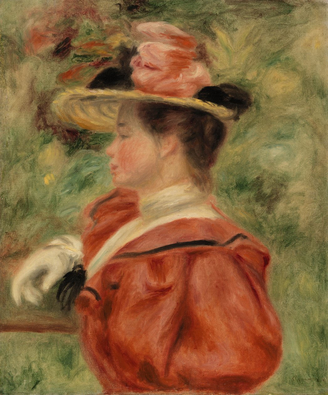 Woman with Glove by Pierre-Auguste Renoir