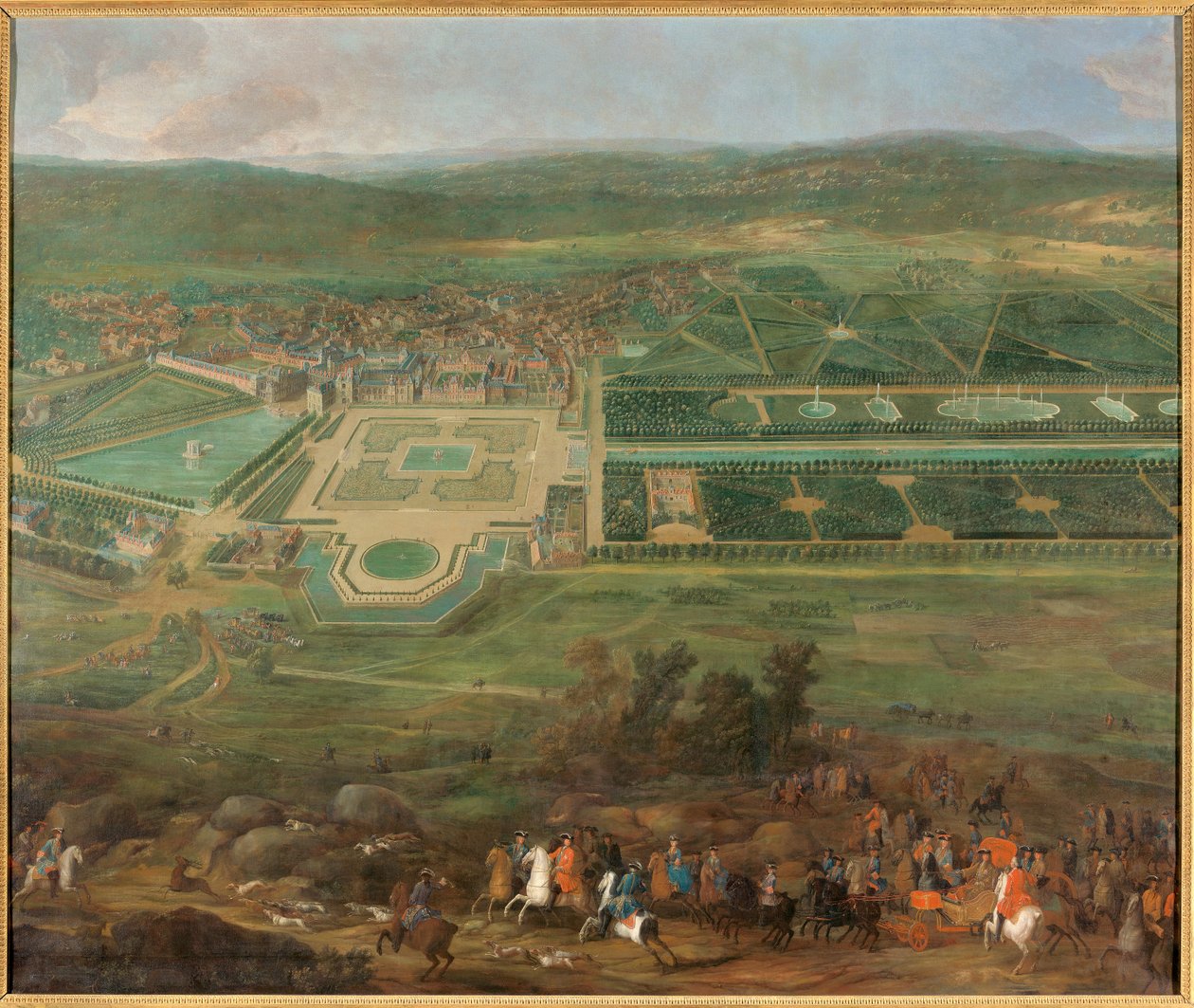 View of Fontainebleau Castle by Pierre Denis Martin