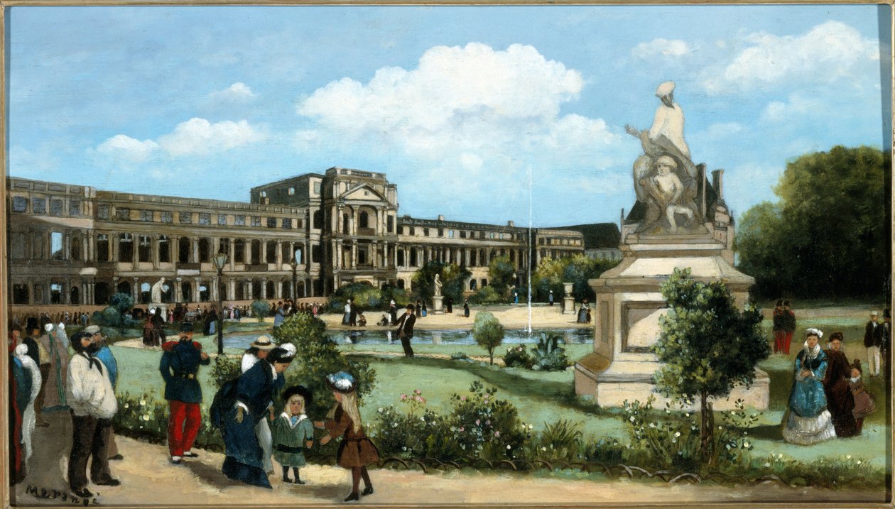 The ruins of the Tuileries Palace, after the fire of 1871, ca. 1880 by Pierre François Marangé