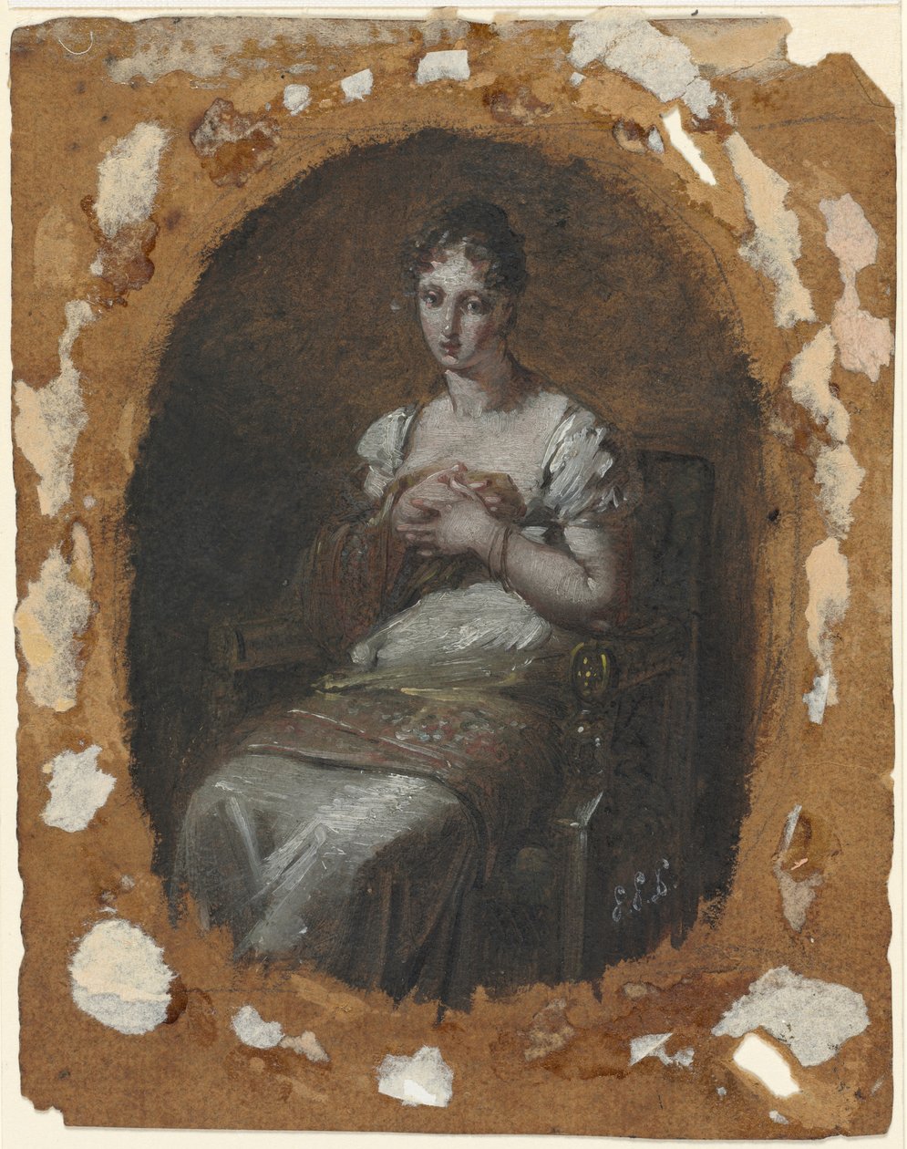 Young Woman Seated, Late 18th or Early 19th Century by Pierre Paul Prud