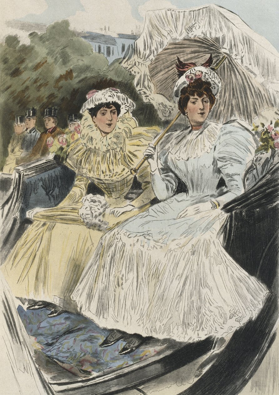 Distinguished young women of easy virtue, illustration from 
