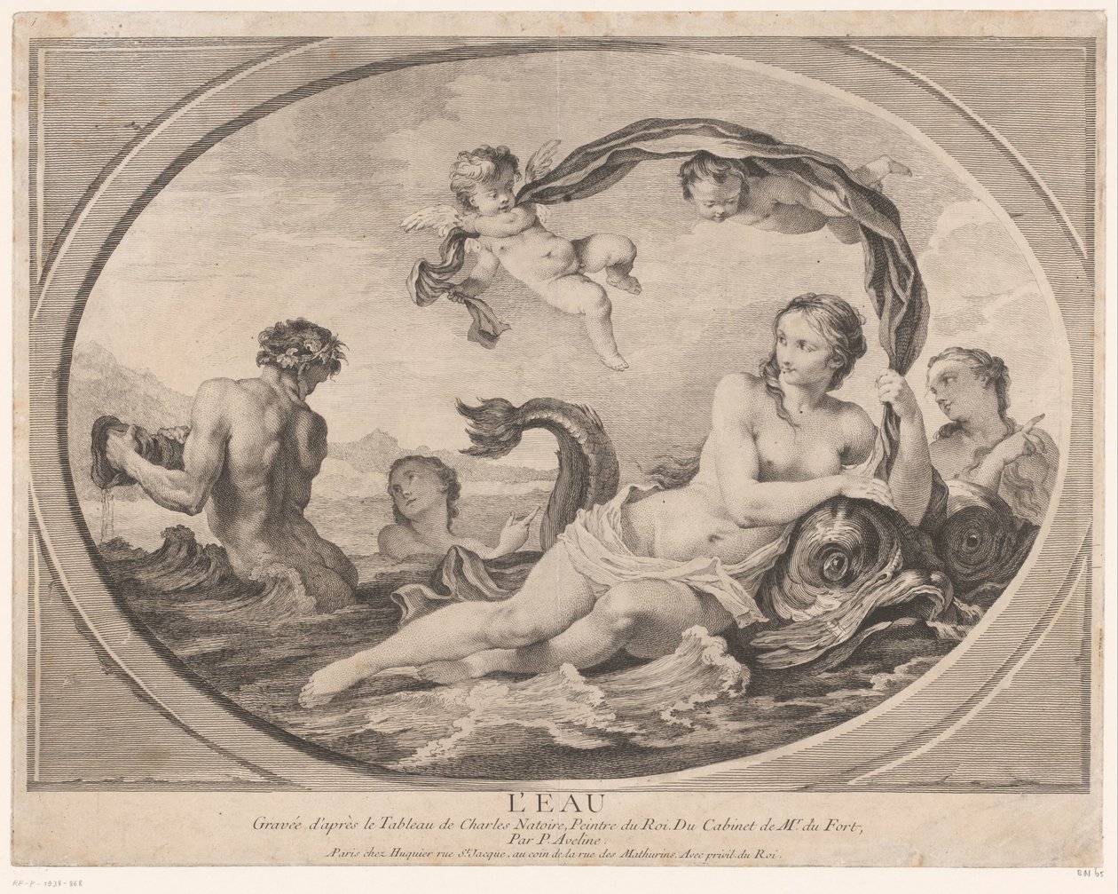 Allegorical Representation with Amphitrite (Water, The Four Elements) by Pierre Alexandre Aveline