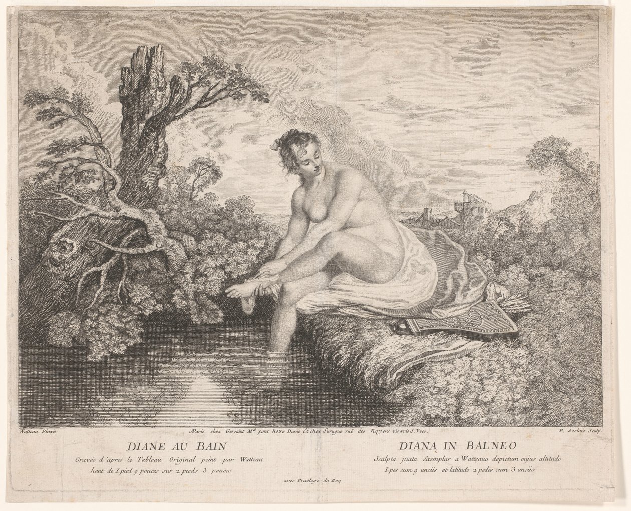 The Bath of Diana by Pierre Alexandre Aveline