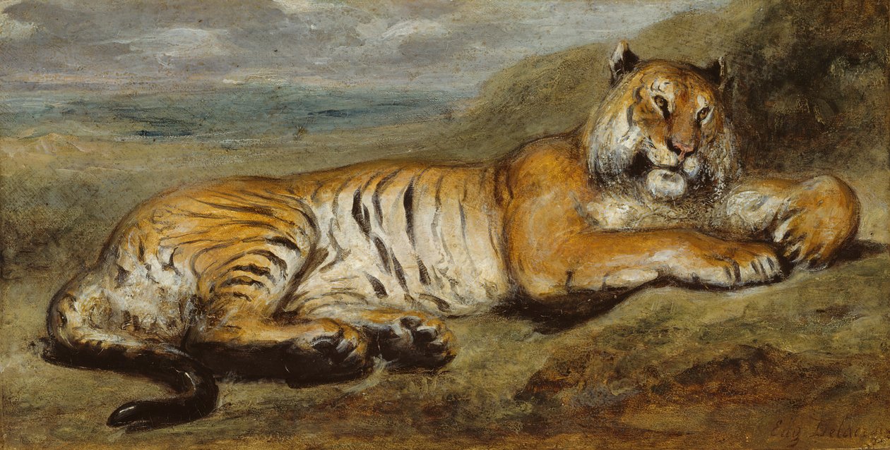 Tiger Resting by Pierre Andrieu