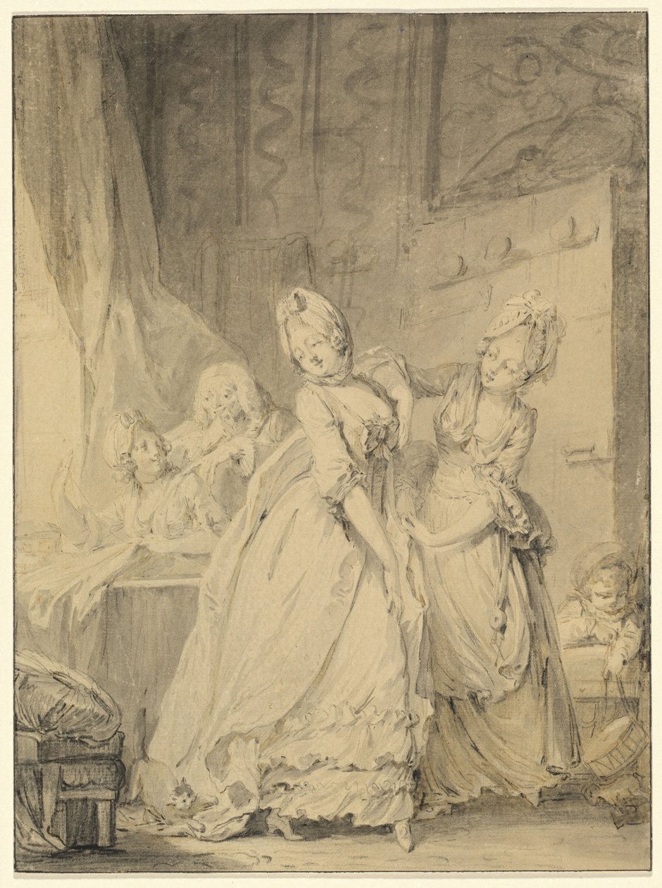 The Coquette by Pierre Antoine Baudouin