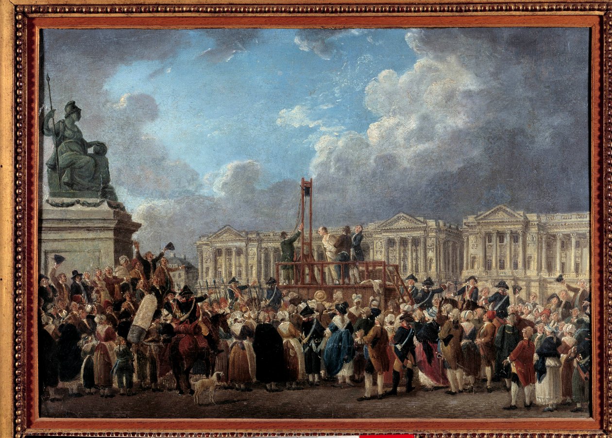 A Capital Execution, Place de la Revolution by Pierre Antoine Demachy