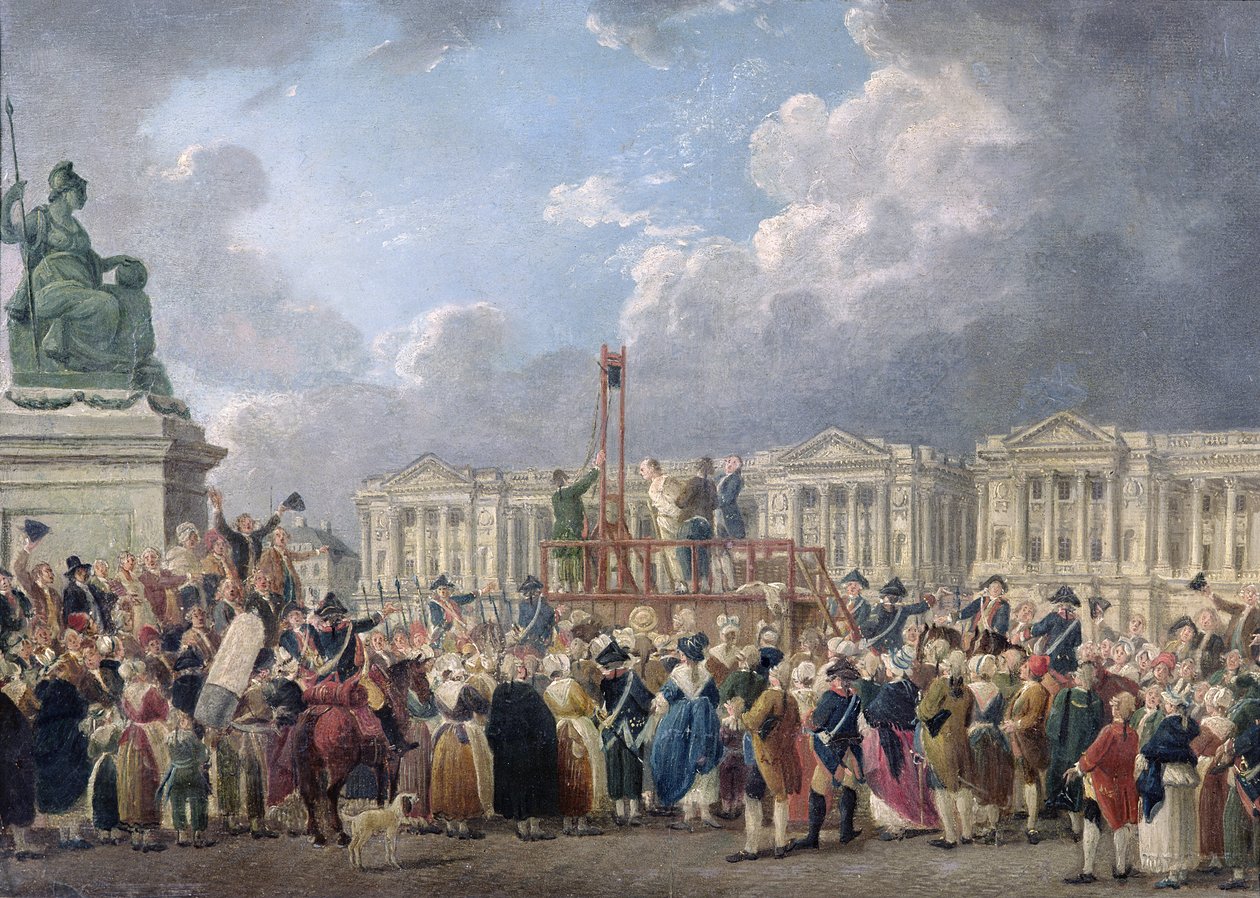 An Execution, Place de la Revolution by Pierre Antoine Demachy