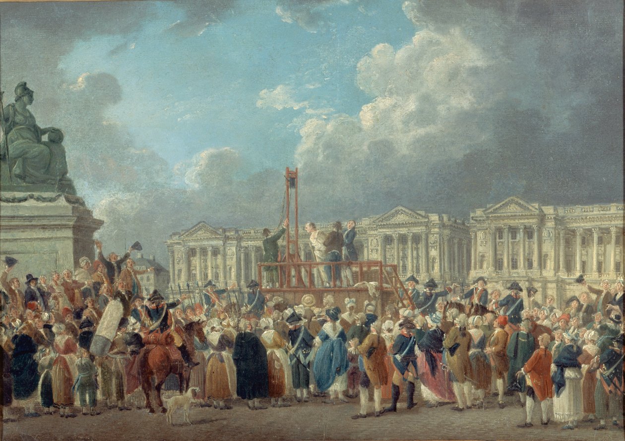 An Execution on the Place de la Révolution by Pierre Antoine Demachy