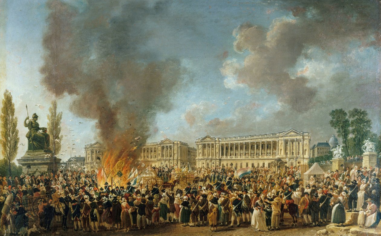 The Festival of Unity and Indivisibility on August 10, 1793 by Pierre Antoine Demachy