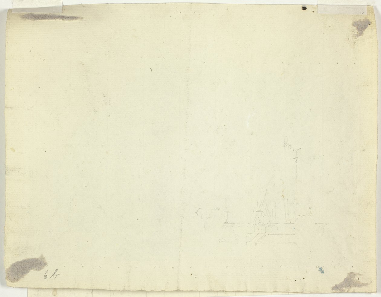 Sketch of Arched Entry to a Terrace by Pierre Antoine Mongin