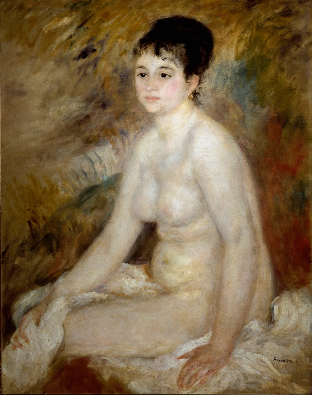 After the Bath (detail) by Pierre Auguste Renoir