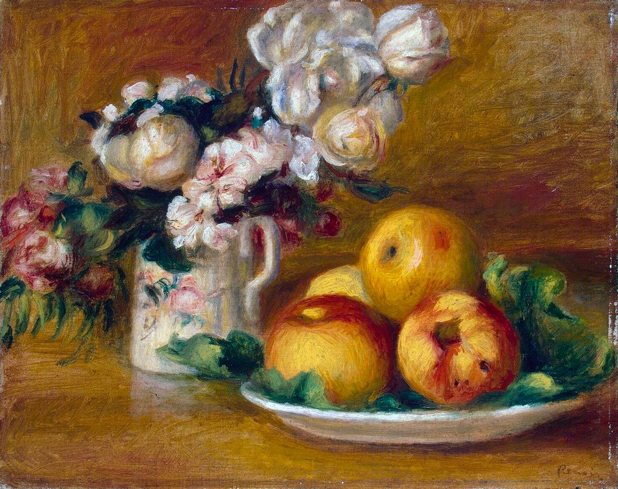 Apples and Flowers by Pierre Auguste Renoir
