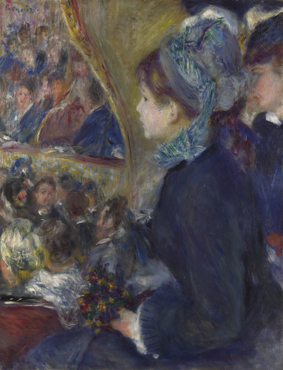 At the Theatre, 1876-1877 by Pierre Auguste Renoir
