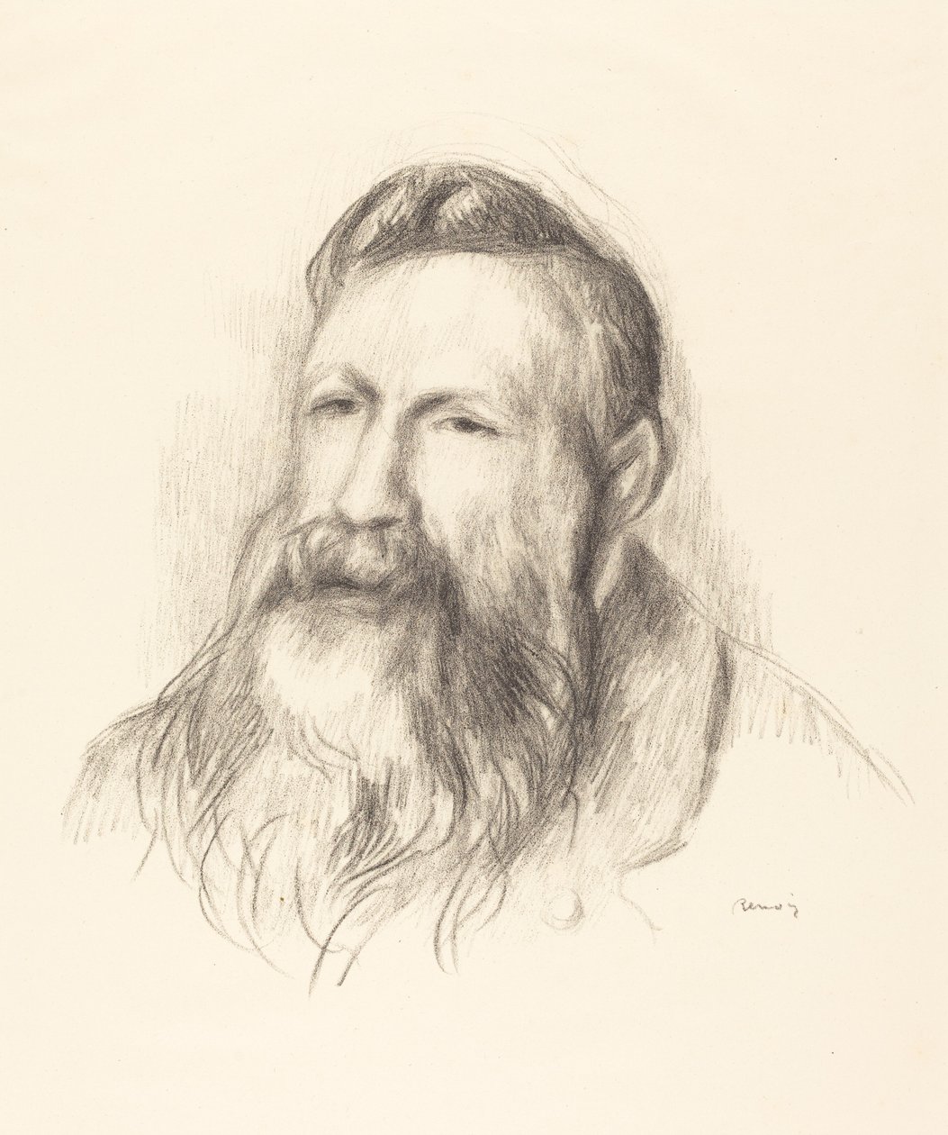 Auguste Rodin by Pierre Auguste Renoir