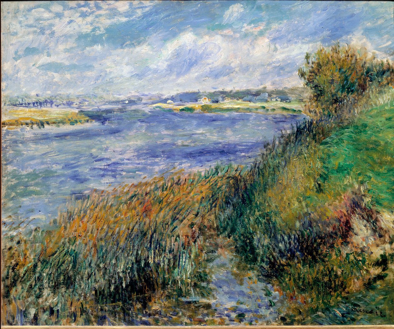 Banks of the Seine in Champrosay by Pierre Auguste Renoir