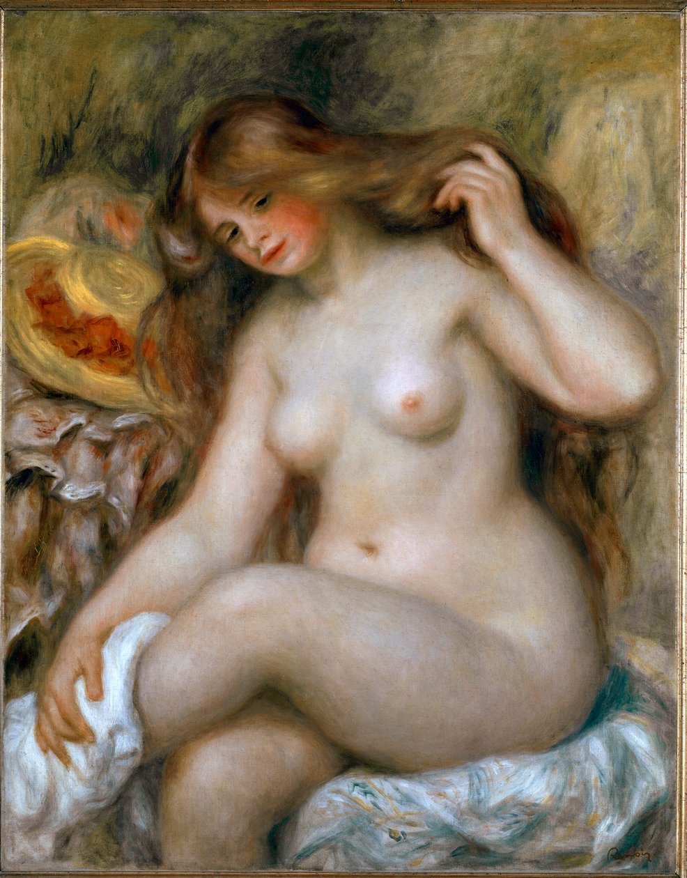 Blonde Bather by Pierre Auguste Renoir