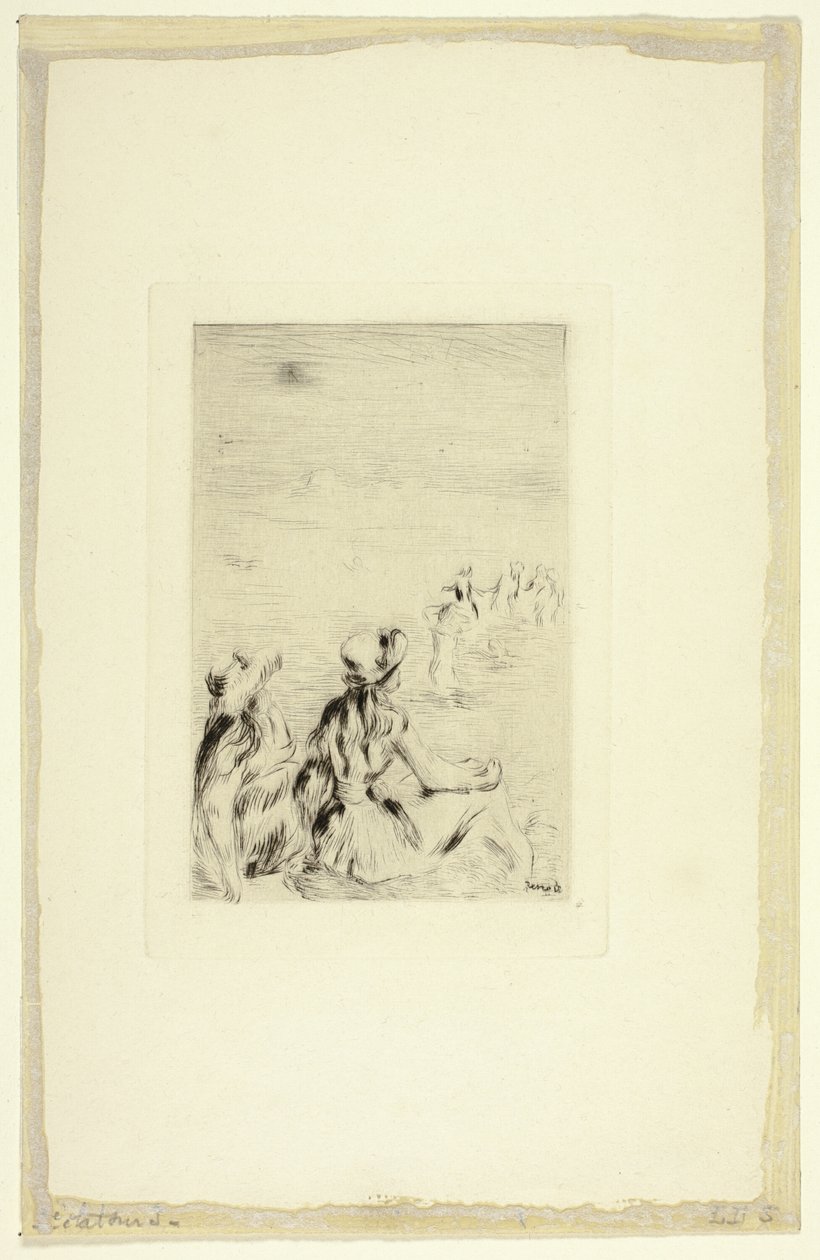 Children on the Beach, Berneval by Pierre Auguste Renoir