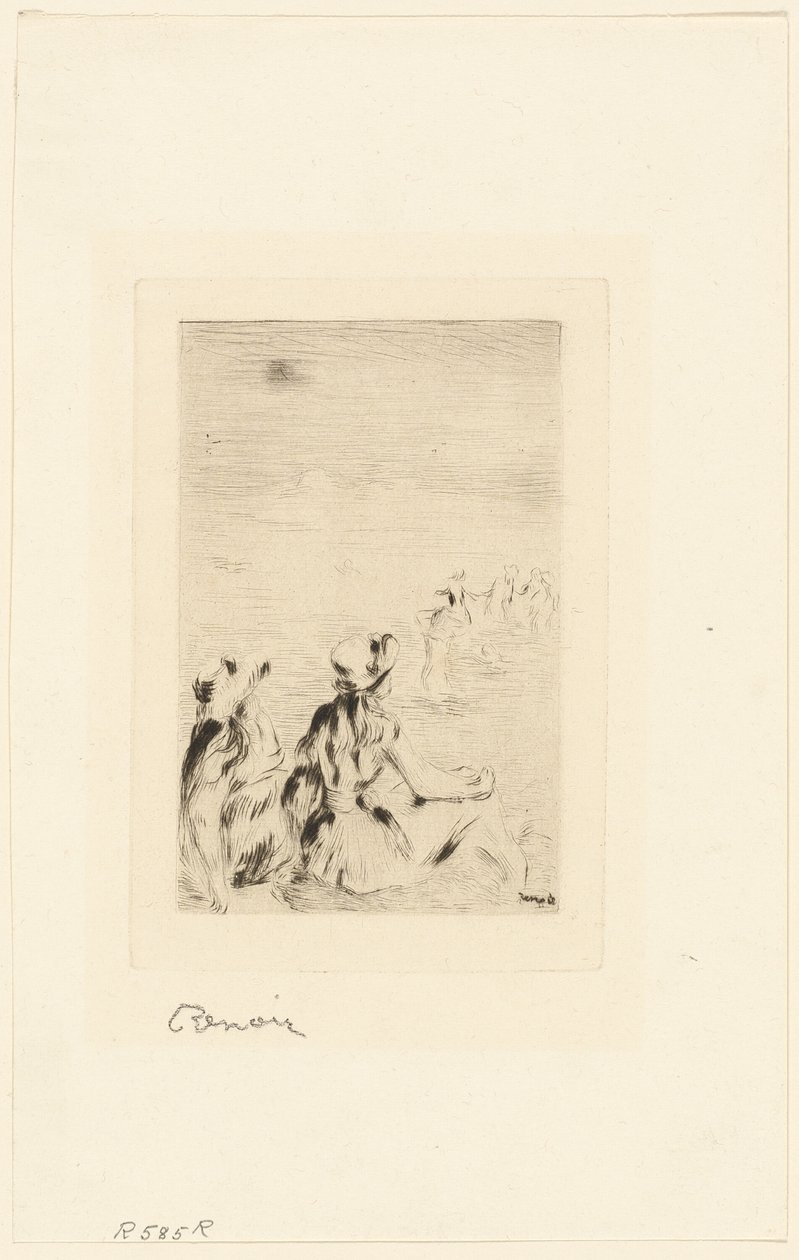 Children on the Beach, Berneval by Pierre Auguste Renoir
