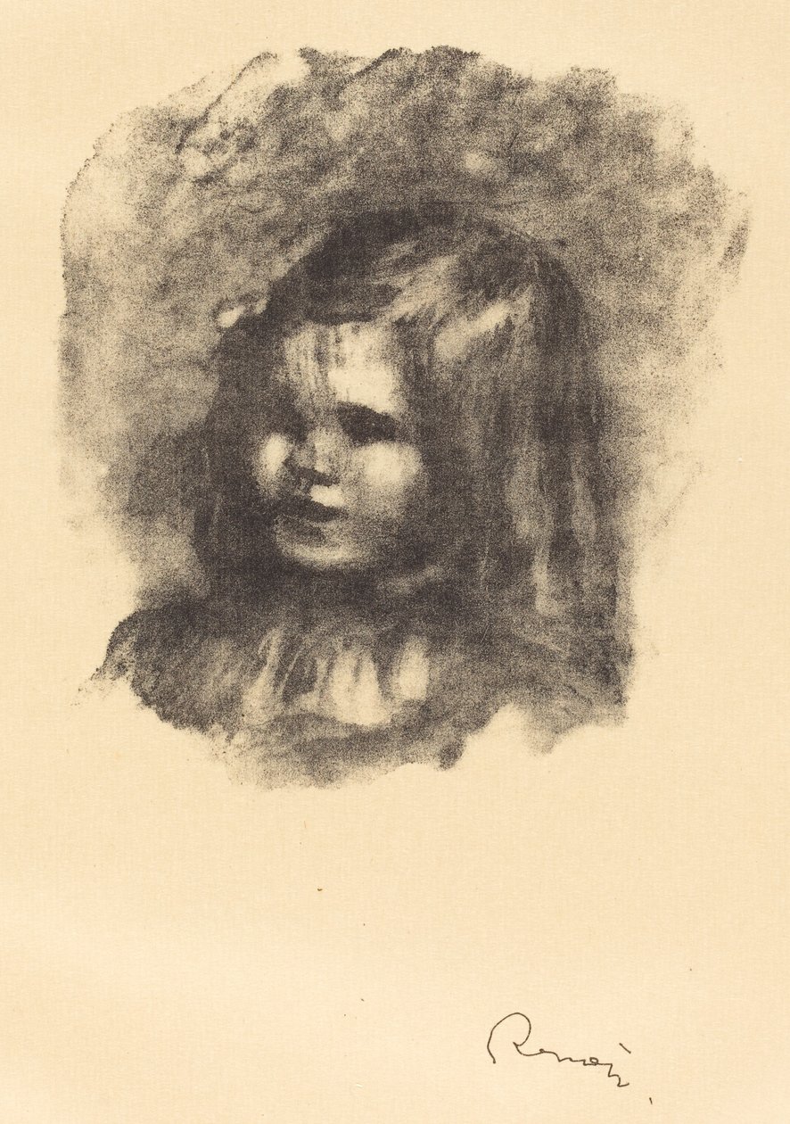 Claude Renoir, turned left, 1904 by Pierre Auguste Renoir