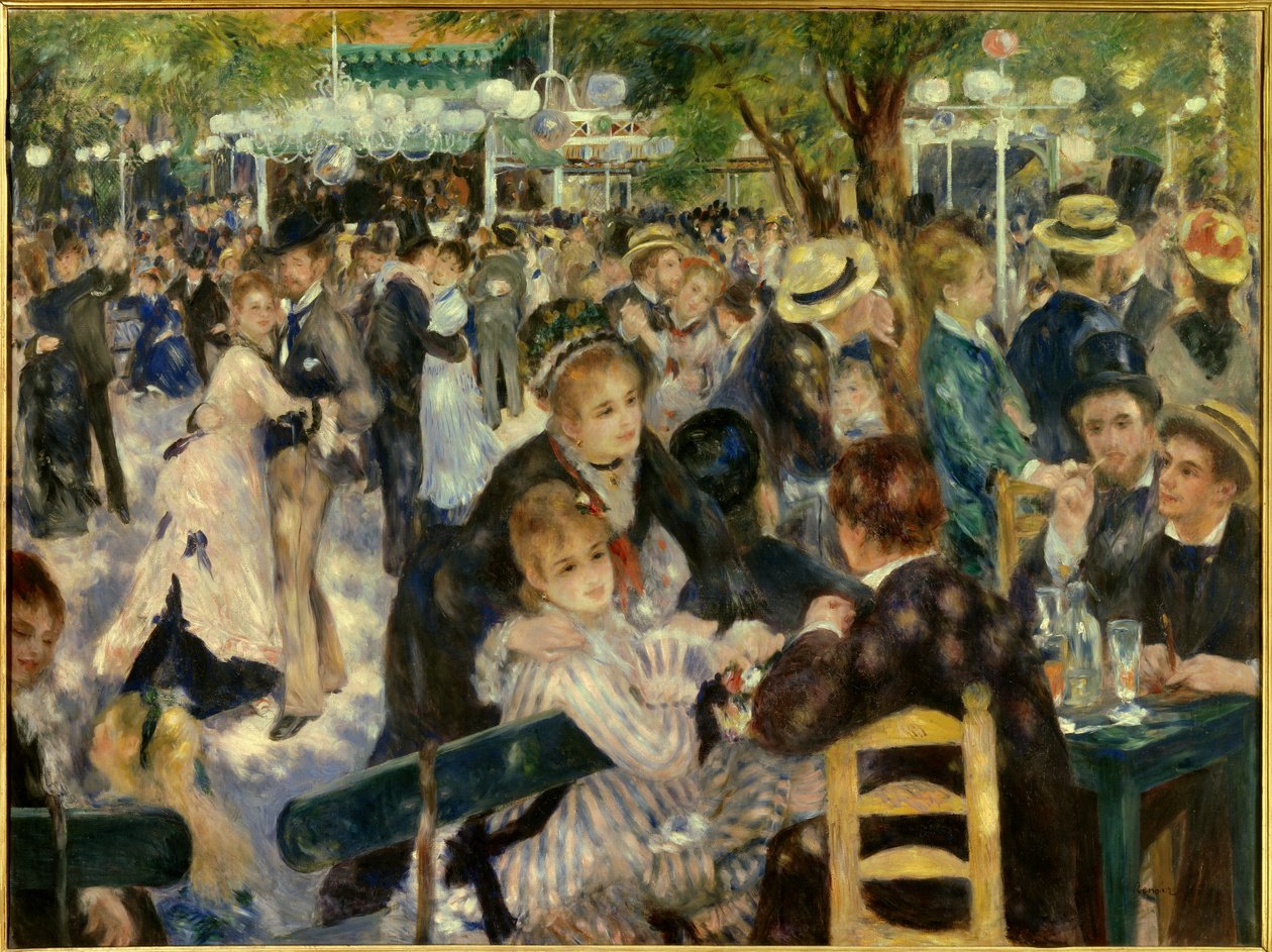 Dance at Le Moulin de la Galette by Pierre Auguste Renoir