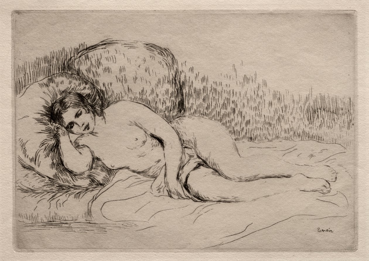 Nude Woman Lying Down by Pierre Auguste Renoir