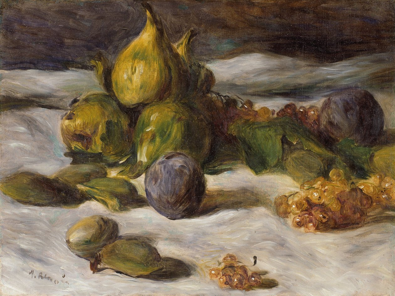 Fruit Still Life (Figs and Currants) by Pierre Auguste Renoir