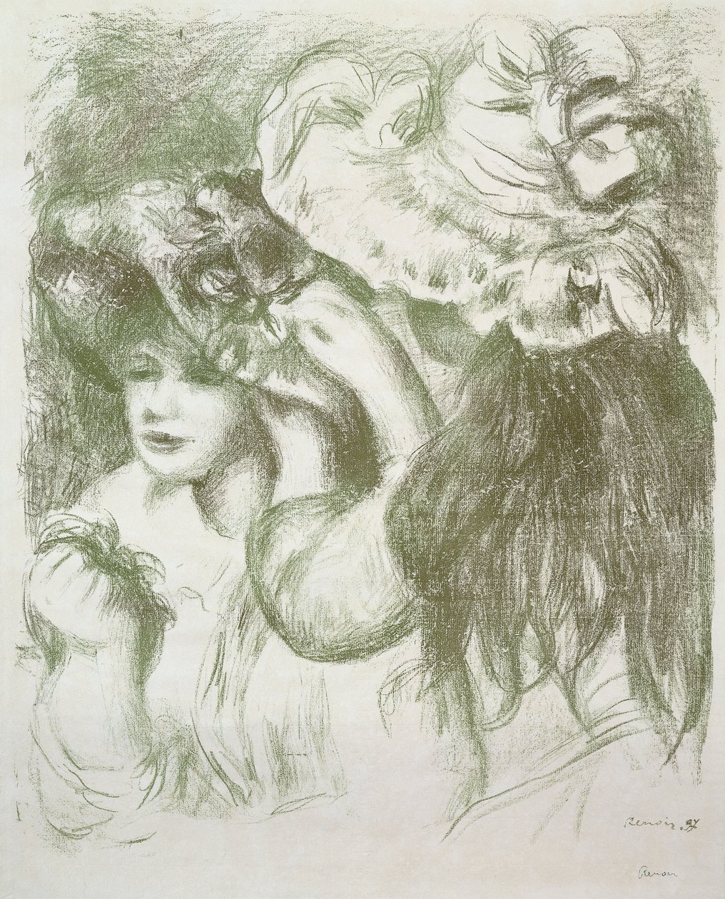 Hat Pin, First Board by Pierre Auguste Renoir