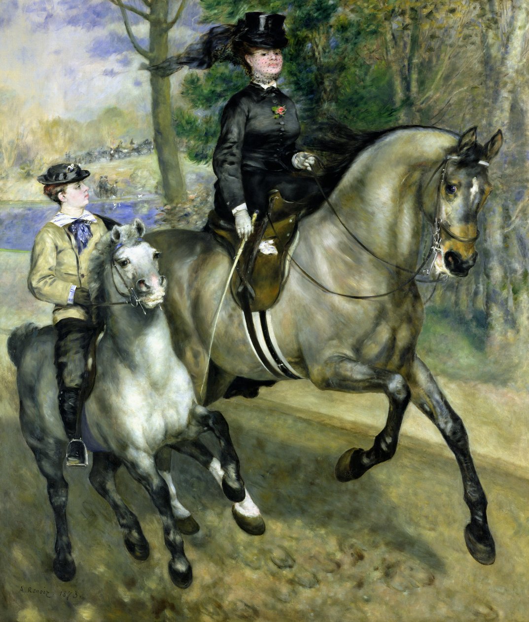 Horsewoman in the Bois de Boulogne by Pierre Auguste Renoir