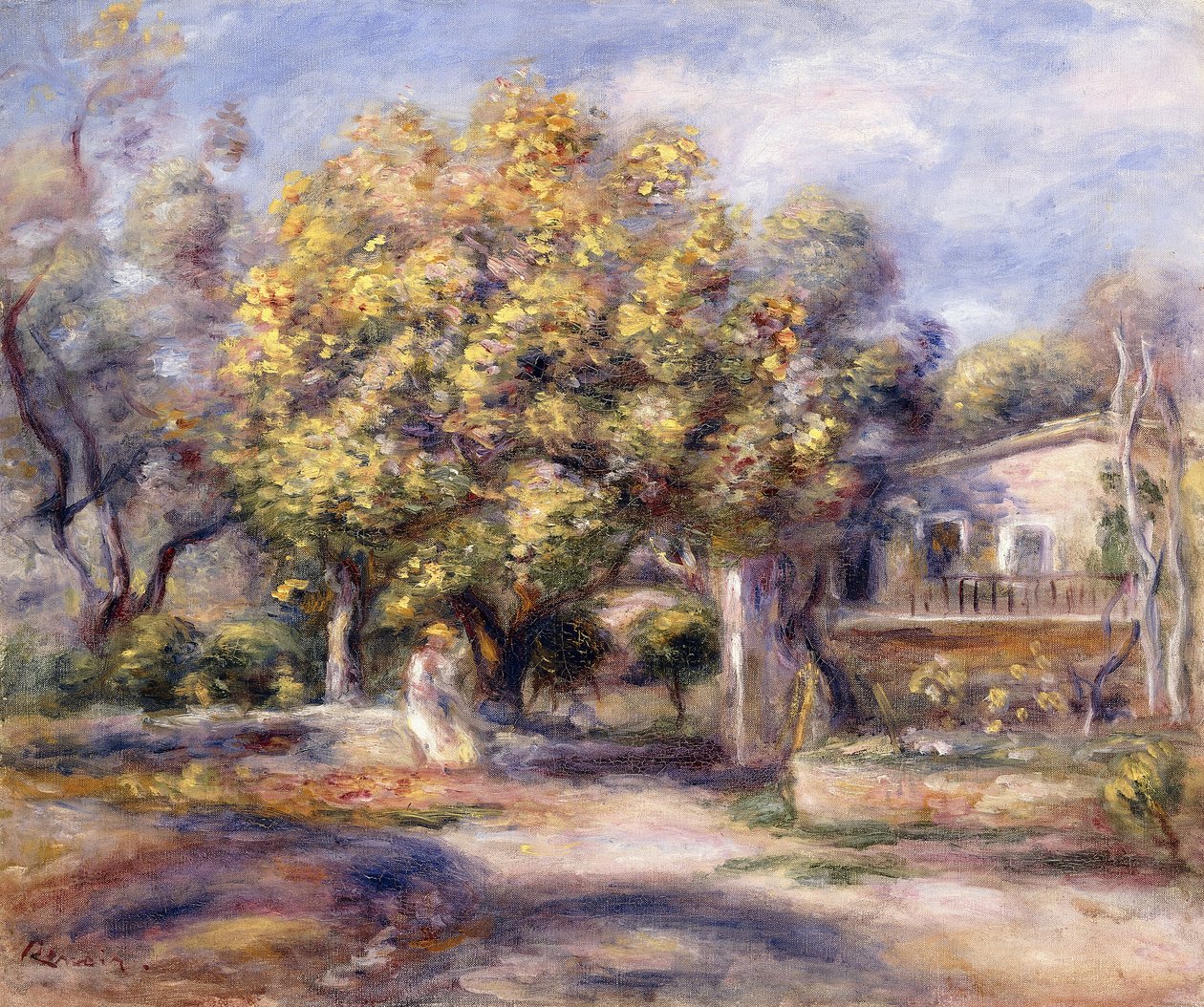 House at Cagnes by Pierre Auguste Renoir