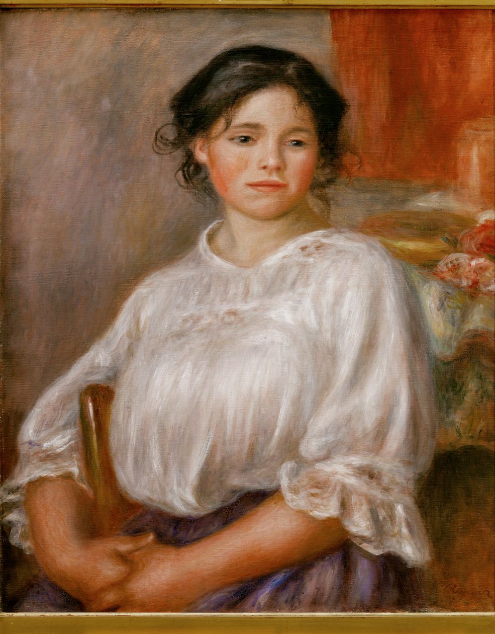 Seated Young Girl by Pierre Auguste Renoir