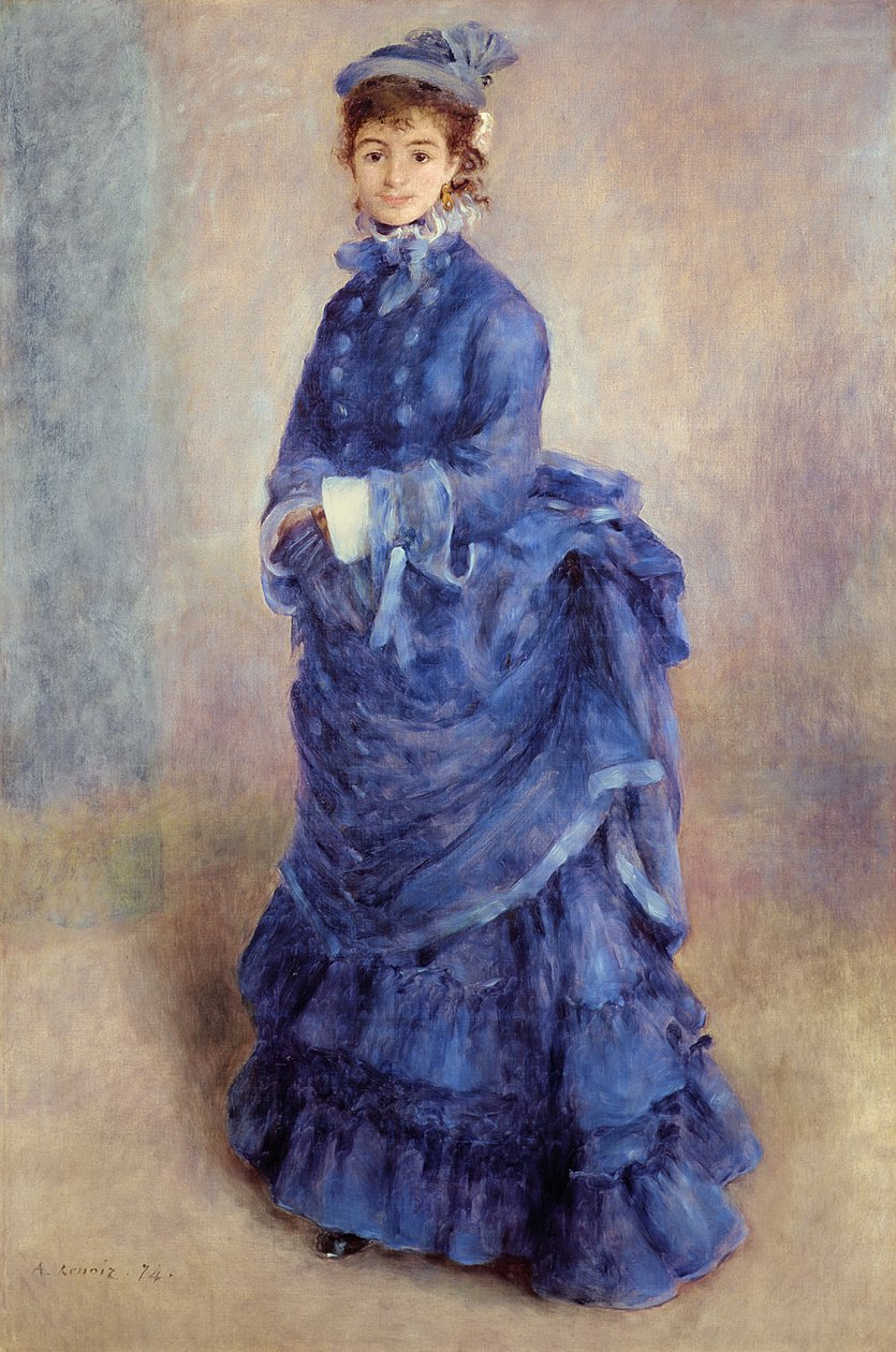 The Blue Lady by Pierre Auguste Renoir