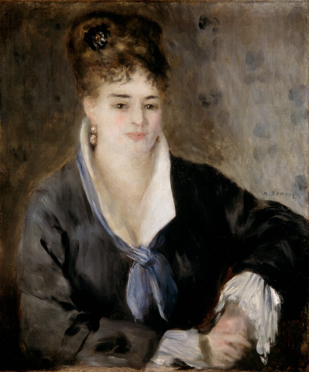 Lady in Black by Pierre Auguste Renoir