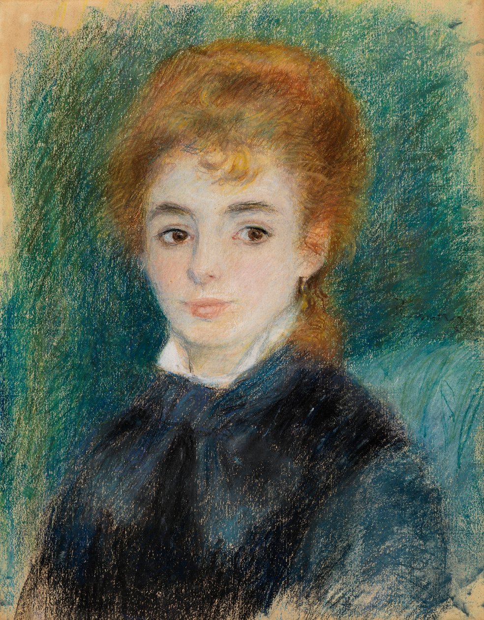 Lady with Auburn Hair, c.1875-78 by Pierre Auguste Renoir