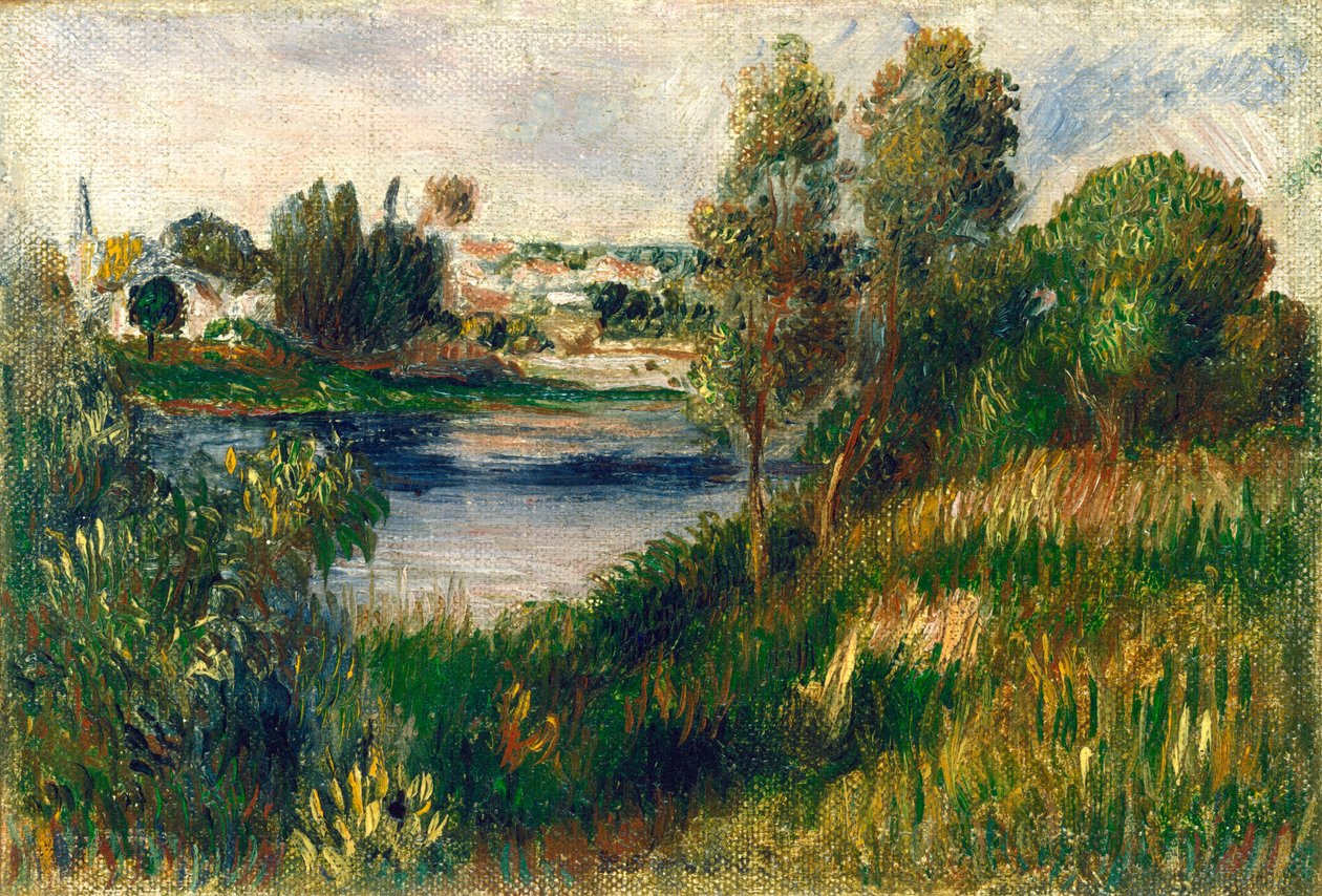 Landscape at Vétheuil, c. 1890 by Pierre Auguste Renoir