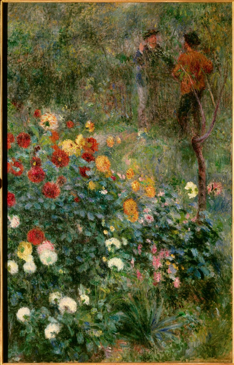 The Garden on Rue Cortot in Montmartre by Pierre Auguste Renoir